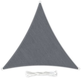 Parasolar triunghiular, 4 × 4 × 4 m, cu inele de fixare, poliester