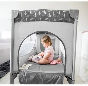 Pătuț pliabil BASIC gri BabyOno