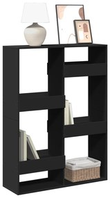 3309385 vidaXL Bibliotecă, negru, 100x33x135 cm, lemn prelucrat