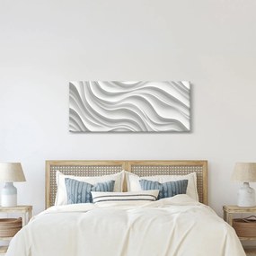 Tablou - Valuri Albe 3D (120x50 cm)