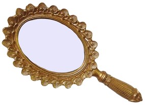 Oglinda de mana EPOQUE, Auriu, 12x24cm