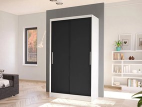 Dulap de haine Keira I (Alb + Negru). Promo -17%. 1060167