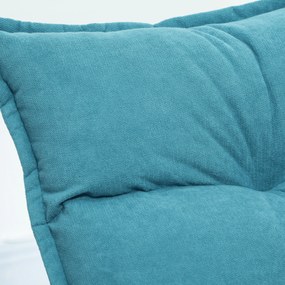 HOMCOM Fotoliu de Podea Relaxant Rotativ 360° cu Spătar Reglabil în 5 Poziții, 62x70x95 cm, Gri | Aosom Romania