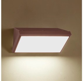 Brilagi - Aplica de perete pentru exterior LED TRIANGLE, 20W, 230V, maro, IP65