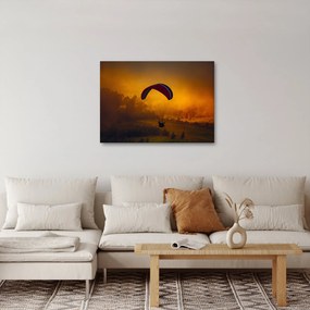 Tablou cu parașutistul în apus de soare (70x50 cm)