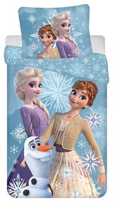 Lenjerie de pat din bumbac pentru copii pentru pat de o persoană 140x200 cm Frozen – Jerry Fabrics