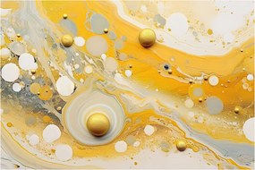 Tablou - fundal abstract cu decor de aur (90x60 cm)