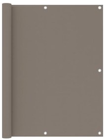 Paravan de balcon, gri taupe, 120x500 cm, tesatura oxford Gri taupe, 120 x 500 cm