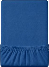 Cearsaf Jersey EXCLUSIVE cu elastic 180 x 200 cm albastru inchis Gramaj (densitatea fibrelor): Lux (190 g/m2)