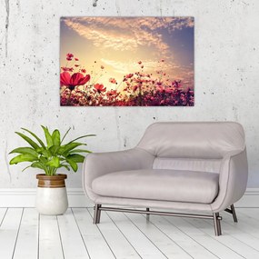 Tablou - Lunca cu flori (90x60 cm)