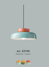 Lustra design retro realizata manual din ceramica MARACANÀ