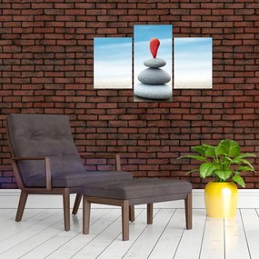 Tablou -Echilibru cu pietre (90x60 cm)