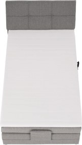Pat electric reglabil, cu arcuri, gri, 120x200, GERONA NEW