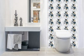 Panou decorativ perete Abstracția triunghiurilor de marmură