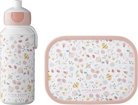 Cutie de gustări pentru copii cu sticlă Flowers &amp; butterflies – Mepal