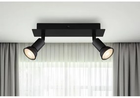 Spot DREW 2xGU10/35W/230V negru Globo 57998-2