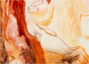 Tablou pe sticlă - Pictură abstractă (70x50 cm)
