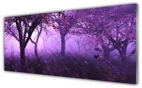 Tablouri acrilice Copaci Natura violet roz