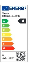 Aplica LED ambientala de exterior IP54 Show grafit