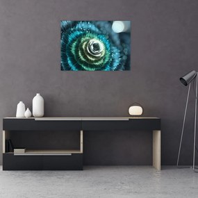 Tablou pe sticlă - Floare detailu (70x50 cm)