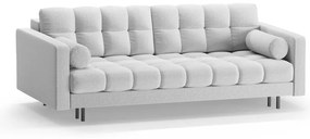 Canapea gri deschis extensibilă, cu spațiu de depozitare 222 cm Bali – Cosmopolitan Design