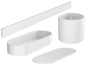 Set accesorii baie culoare alb mat Hansgrohe WallStoris 27968700 Alb mat