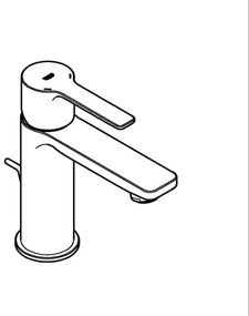GROHE 32109GL1 - Baterie pentru lavoar LINEARE, mărimea XS, finisaj auriu