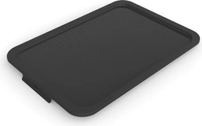 Capac pentru cutie de depozitare negru din plastic 57x39x3 cm Albris – Rotho