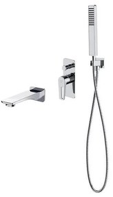 Set de cadă cu baterie ascunsă Cersanit S952-037 MILLE crom lucios