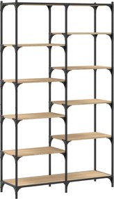 vidaXL Raft de cărți, stejar sonoma, 100x32x170 cm