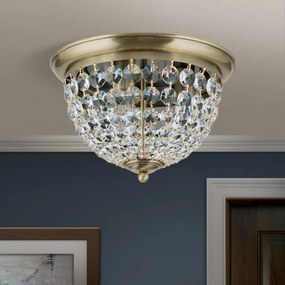 Plafonieră de cristal Orion DLU 1840/35 PLAFOND 3xE27/40W/230V d. 35 cm bronz