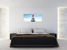 Tablou -Echilibru cu pietre (120x50 cm)