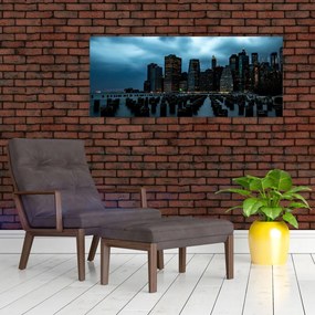 Tablou - Privire spre Zgârâie nori din New York (120x50 cm)