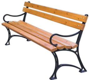 roșu Bănci de parc cu cotiere - FSC