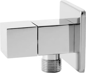 Robinet coltar ceramic FDesign Kleome patrat crom lucios 1/2\"x1/2\"