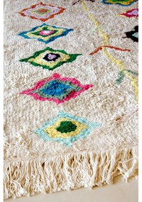 Covor crem lavabil/țesut manual din bumbac 170x240 cm Kaarol – Lorena Canals