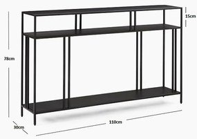 Masă decorativă Venedik Black