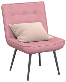 vidaXL Scaun de relaxare roz 64x74x84 cm catifea