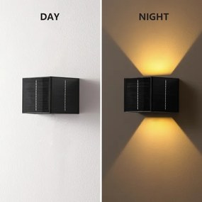 Aplică LED solară Brilagi SOLAR CUBE LED/2W/3,2V 1300 mAh IP54