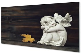 Tablouri acrilice Dormit înger frunze bord