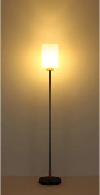 Globo 15977S - Lampadar ROWENA 1xE27/60W/230V negru/alb