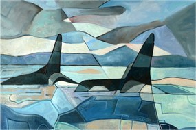 Tablou - Balene (90x60 cm)