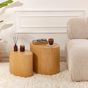 Măsuță auxiliară Elipse Set Oak, 2 buc.