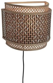 Aplica de perete eco din bambus Bhutan/half 32x27 bl/nat