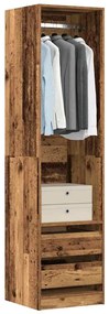 vidaXL Șifonier, lemn vechi, 50x50x200 cm, lemn prelucrat