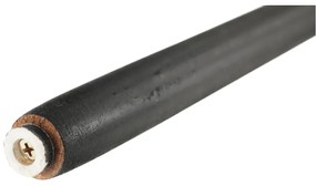 Scaun de bar, negru, plastic/lemn, CARBRY NEW