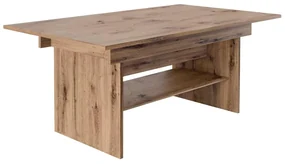 Masă de sufragerie extensibilă Likud (stejar artisan) (pentru 4-6 persoane). 1116383