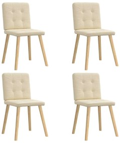 vidaXL Scaune de bucătărie, 4 buc., material textil