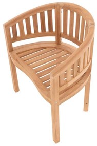 Scaun de grădină DIVERO - tec tratat