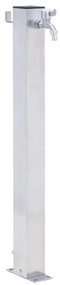vidaXL Coloană de apă de grădină, 60 cm, oțel inoxidabil, pătrat